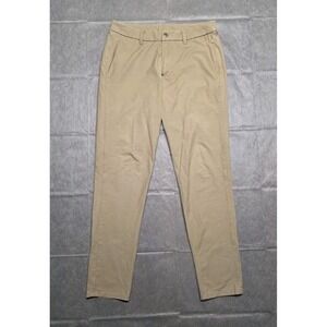 Lululemon LM5ACOS Tan Khaki Canvas Straight Leg Commission Pants Mens 32